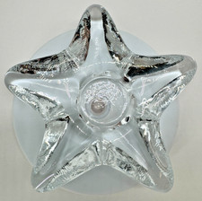 Heavy Star Starfish Votive Tealight Holder Clear Glass 6.5" W