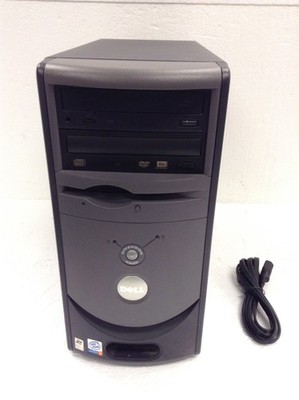 Vintage Dell Dimension 4600i P4 2.66GHz 2GB RAM DVD-RW CD Floppy Tower No HDD