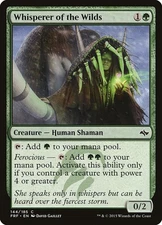 Whisperer of the Wilds 144 FRF MTG Gaillet Human Shaman Green Ferocious