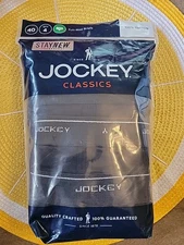 Men's Jockey 4 Pack Classic Stay-New Full Rise Briefs White 100% Cotton Size 40 