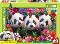 200 Teile Schmidt Spiele Kinder Puzzle Panda-Trio 56578