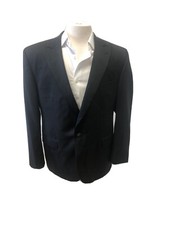 David Donahue Black Russel CT Tuxedo Jacket Super 102  s Wool Single Button 46R