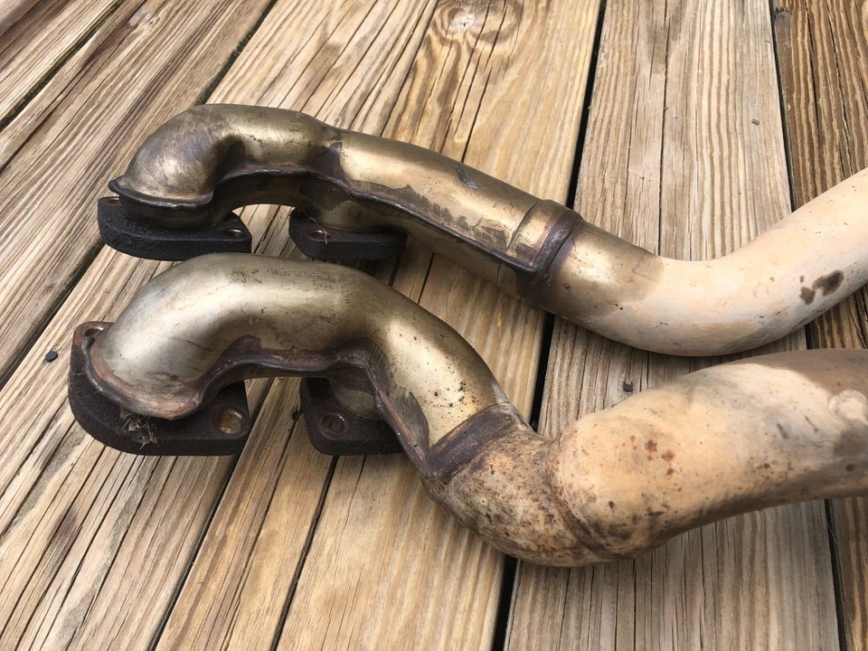 95-98 BMW E38 740il 740i M62 OEM IZQUIERDO escape colector cilindro 5-6 y 7-8 Foto 3 de 4