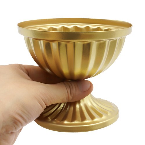 10 Stück Vase Hochzeit Gold Blumengesteck Töpfe Tischdeko Metallvase Party - Bild 10 von 24