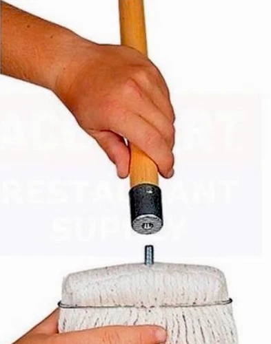 ABCO Screw Type Cotton Mop Head CM-22016 16oz, White , New