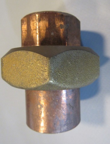 New Elkhart EPC 1" x 1" Union Copper + Brass Coupler Coupling Pipe Fitting CxC
