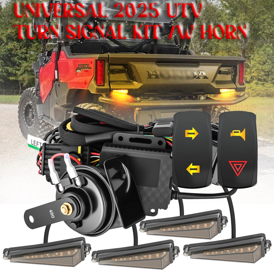 Kit de señal de giro legal para Honda Pioneer 1000 700 + barra de luces de persecución trasera de 37" Foto 2 de 4