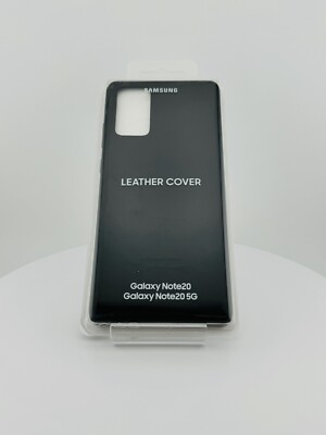 Original Samsung Galaxy Note20 5G Leder Cover Hülle Case EF-VN980LB Schwarz
