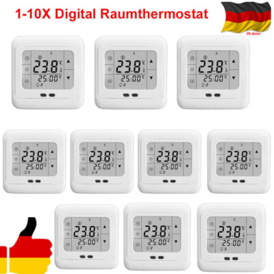 Touchscreen Digital Thermostat Fußbodenheizung Raumthermostat Programmierbar 16A