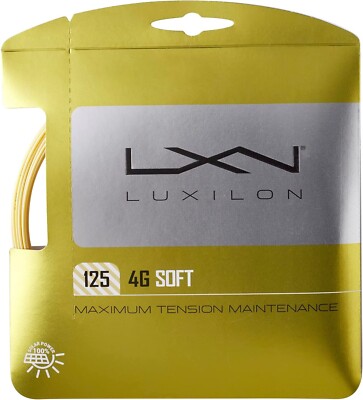 Luxilon 4G Soft 125 Tennisschläger Saite - 17 1,25 mm - 12,2 m Set
