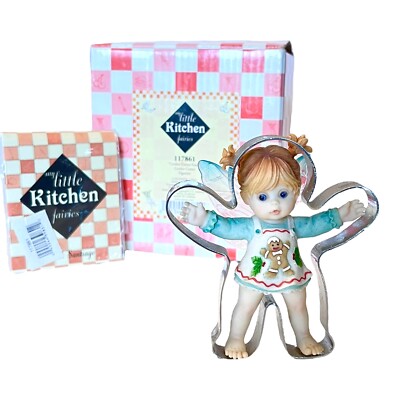 Little Kitchen Fairies Cookie Cutter Fairie Gingerbread Apron Holiday Fairy Box