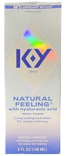 KY Natural Feeling Water Based Lubricant 5 Fl Oz EXP 4/26