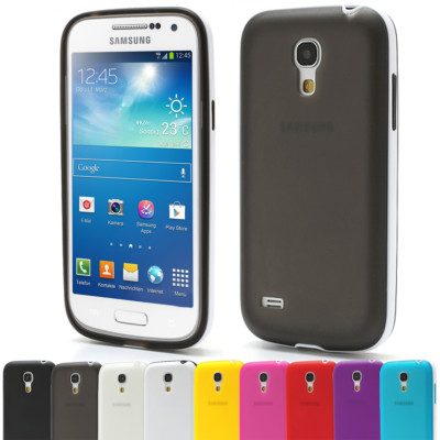 Samsung Galaxy S4 mini TPU Jelly Silikon Schutz Hülle Bumper Crystal Case Tasche