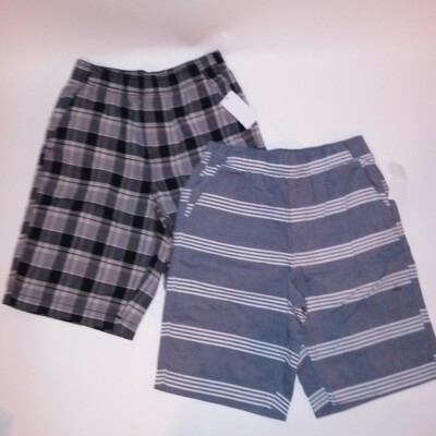 Set of 2 Basic Editions Boys Shorts Large 10/12 Bottoms