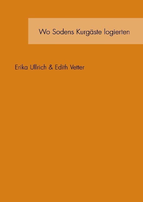 Thumbnail - Wo Sodens Kurgäste Logierten | Buch | 9783833422508