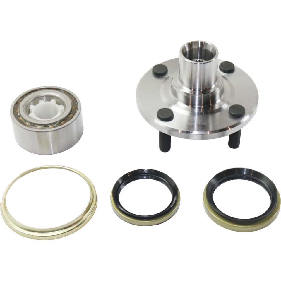 Juego de pares de bujes y cojinetes de rueda delantera WJB para Toyota Corolla Chevy Prizm Foto 2 de 4