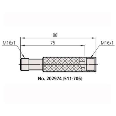 あこ　0617 Mitutoyo 202974 Sub-Anvil Series for Bore Gauge 511-706/511