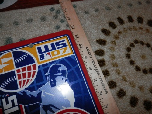 Boston Red Sox wall sign & license plate lot vtg new 2007 World Series Champs - Picture 7 of 8