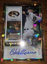 2015 Panini Contenders Cracked Ice Auto Breckin Williams 17/23 Diamondbacks