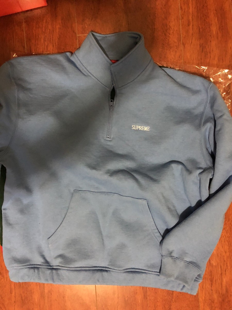 パーカー・フーディ Supreme Cross Half Zip Sweatshirt SS 20 WEEK 12 Supreme Cross Half Zip Sweatshirt (SS20) - $148