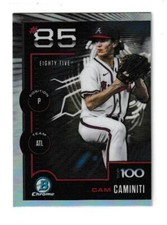 2025 Bowman Chrome Scouts Top 100 #BTP-85 Cam Caminiti Atlanta Braves