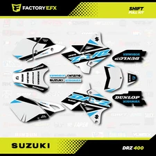 Baby Blue Shift Graphics Kit fits Suzuki DRZ400SM Drz400s drz400 Supermoto DRZ 