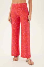 NWT Trina Turk Cover Up Trellis Swim Pants sz M summer Pink Multi Swimwear