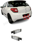 NEW FOR CITROEN DS3 2010 - 2015 2X REAR NUMBER PLATE LIGHT LAMPS PAIR SET
