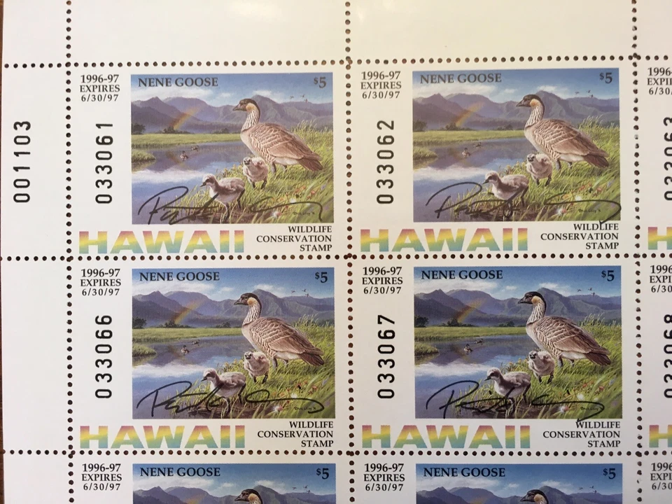 HI1 Hawaii First Of State **RARE** SIGNED Sheet Of 30 Patrick Ching 1996 - Image 2 of 4