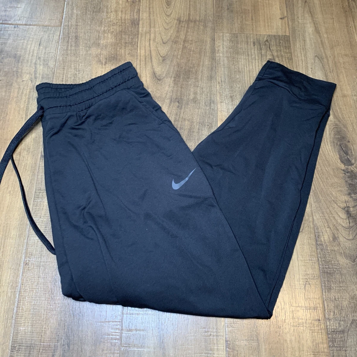 Nike Dri Fit Tapered Studio Pants Black Pockets 934203 010 Womens