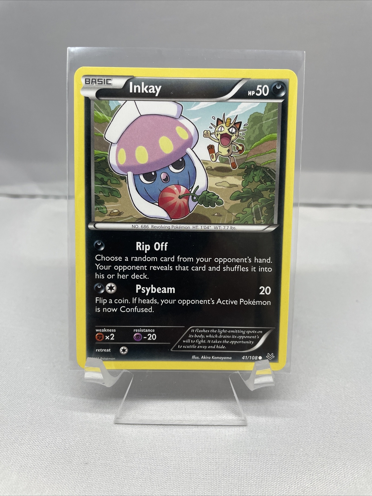 Pokémon TCG Inkay Roaring Skies 41/108 Regular Common