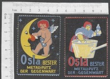 Alemania Osla Mejor Metal Yeso Vintage Publicidad Cartel Sellos (2)