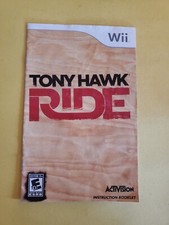 Tony Hawk Ride Nintendo Wii Manual included Manual ONLY