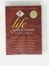 NIV Life Application Study Bible by Ronald A. Beers (1997, Bonded Leather) w Box