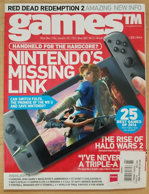 Games TM #181 (UK gaming magazine) Horizon: Zero Dawn preview, Persona 5, RDR2