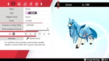 6IV Shiny Zacian Pokemon Sword and Shield *SAME DAY*