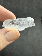 Satyaloka Azeztulite Quartz Crystal Palm Stone from India - Natural