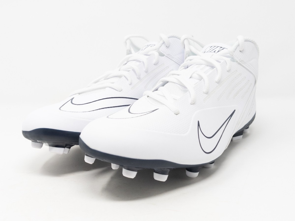 Sz 12] Nike Alpha Huarache 8 Varsity Lacrosse Cleats White  display picture 2