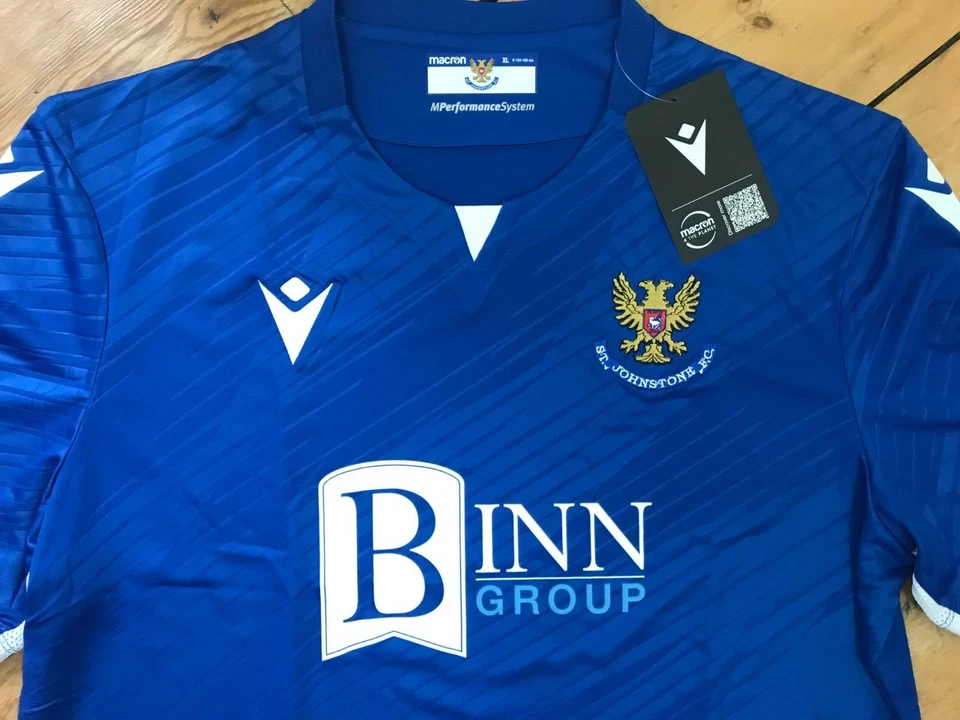 Maillot de foot ST JOHNSTONE taille EU L (UK M) domicile 2022-23 Neuf avec étiquette - Photo 2/4
