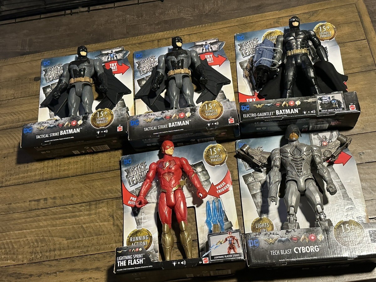 Lot Of 5 New 2017 Mattel DC Justice League Batman Flash Cyborg 15