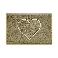 Image of Heart Large Spaghetti Coil Indoor or Sheltered Outdoor Door Mat Doormat