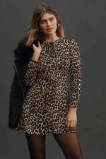 Reformation Laken Leopard Mini Dress size 6 – brand new w tags