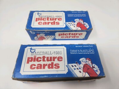 1989 Topps Baseball Lot of 2 Unsearched Vending Boxes 500 Cards Per Box BUF