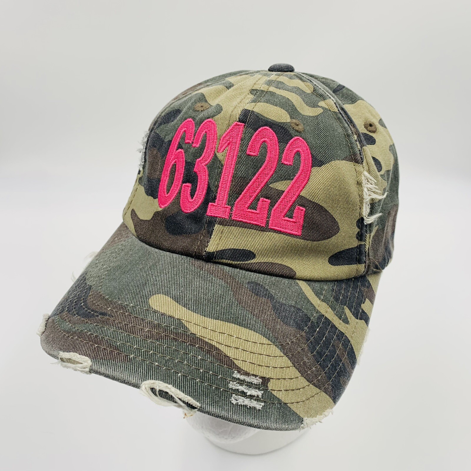 63122 Zip Code Hat Baseball Ball Cap ADJUSTABLE A… - image 3