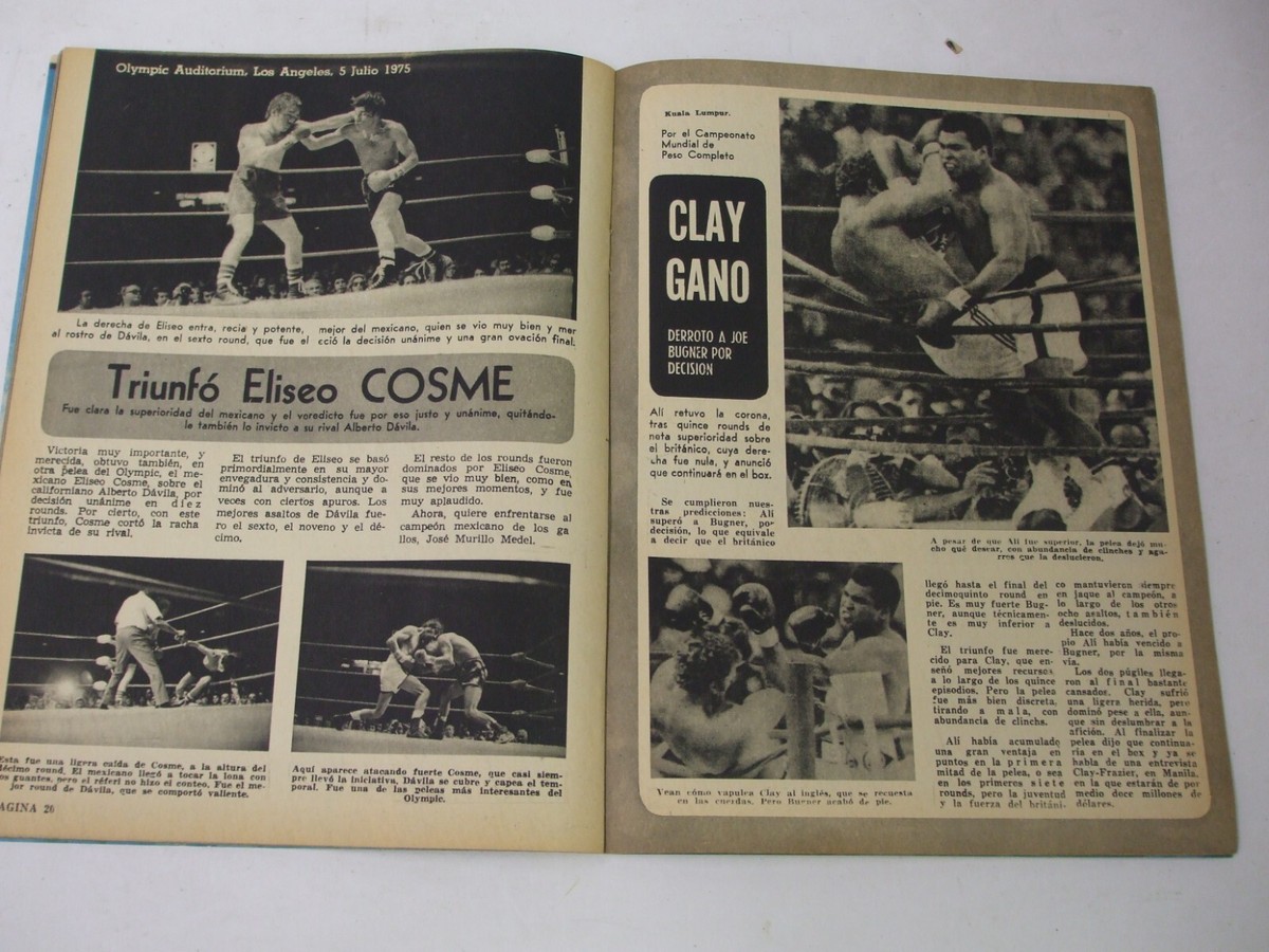 1975 RING MUNDIAL - Boxing Magazine - Issue #556 Asegura