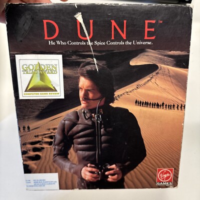 Dune Virgin Games 5.25'' Disks PC Big Box Computer Game Complete
