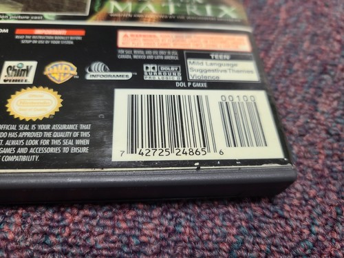 Enter the Matrix (GameCube) Tested & Works Well! (UPC Error/Misprint!) W/2 Discs - Picture 5 of 6
