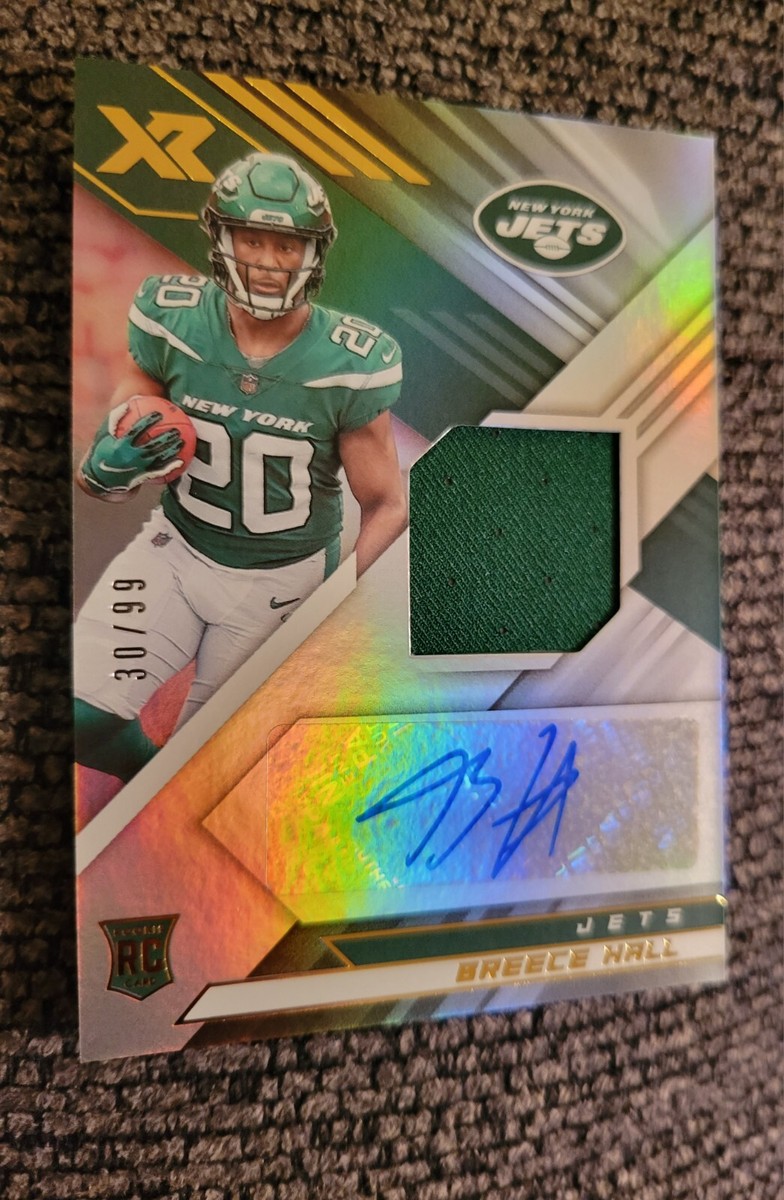 NFL Breece Hall auto 1of1 おまけ付き 2022 Panini Absolute Rookie Premiere Materials Auto Five