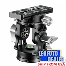 LEOFOTO VH-30R Two-Way Panoramic Tele Lens Head w Handle Arca/RRS Compatible