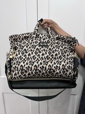 Itzy Ritzy Dream Weekender Bag - Leopard Print Diaper/Travel Bag with 12 Pockets